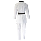Vit Adidas Adi Fighter Pro WT taekwondodräkt med Easy-to-move-passform, för elitutövare