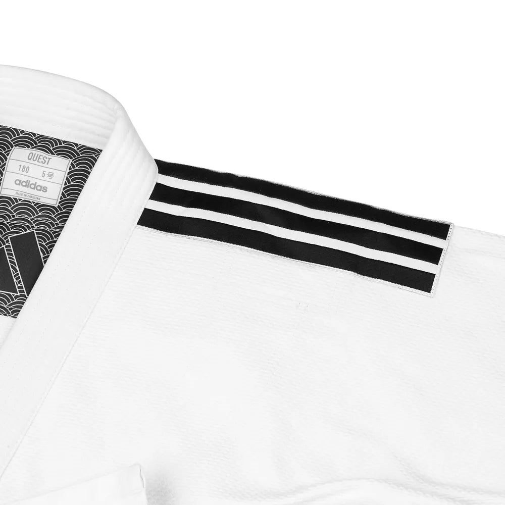 Adidas Judodräkt Quest Vit-Svart