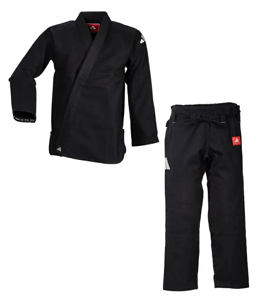 Svart Adidas Challenge 2.0 BJJ-dräkt med jacka i Pearl Weave på 380 g/m²
