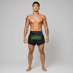 Svarta Fairtex BS1924 thaishorts för muay thai och thaiboxning