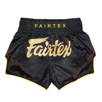 Svarta Fairtex Mr X BS1925 thaishorts i premium Micro Satin