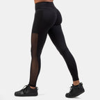 NEBBIA Black Mesh Design Leggings - Svart - NEBBIA | Kraft & Kontroll