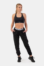 NEBBIA Iconic Mid-Waist Sweatpants - Svart - NEBBIA | Kraft & Kontroll