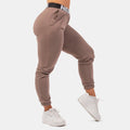 NEBBIA Iconic Mid-Waist Sweatpants - Brun - NEBBIA | Kraft & Kontroll