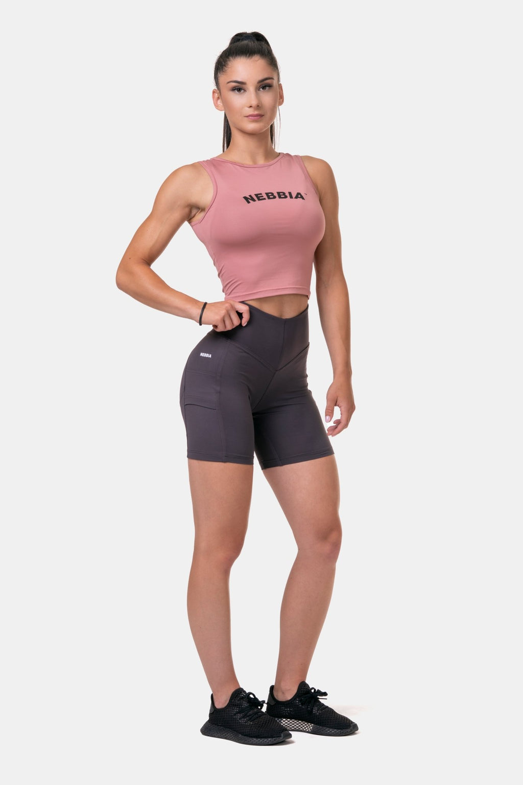 NEBBIA Fit Smart Biker Shorts - Marron - NEBBIA | Kraft & Kontroll