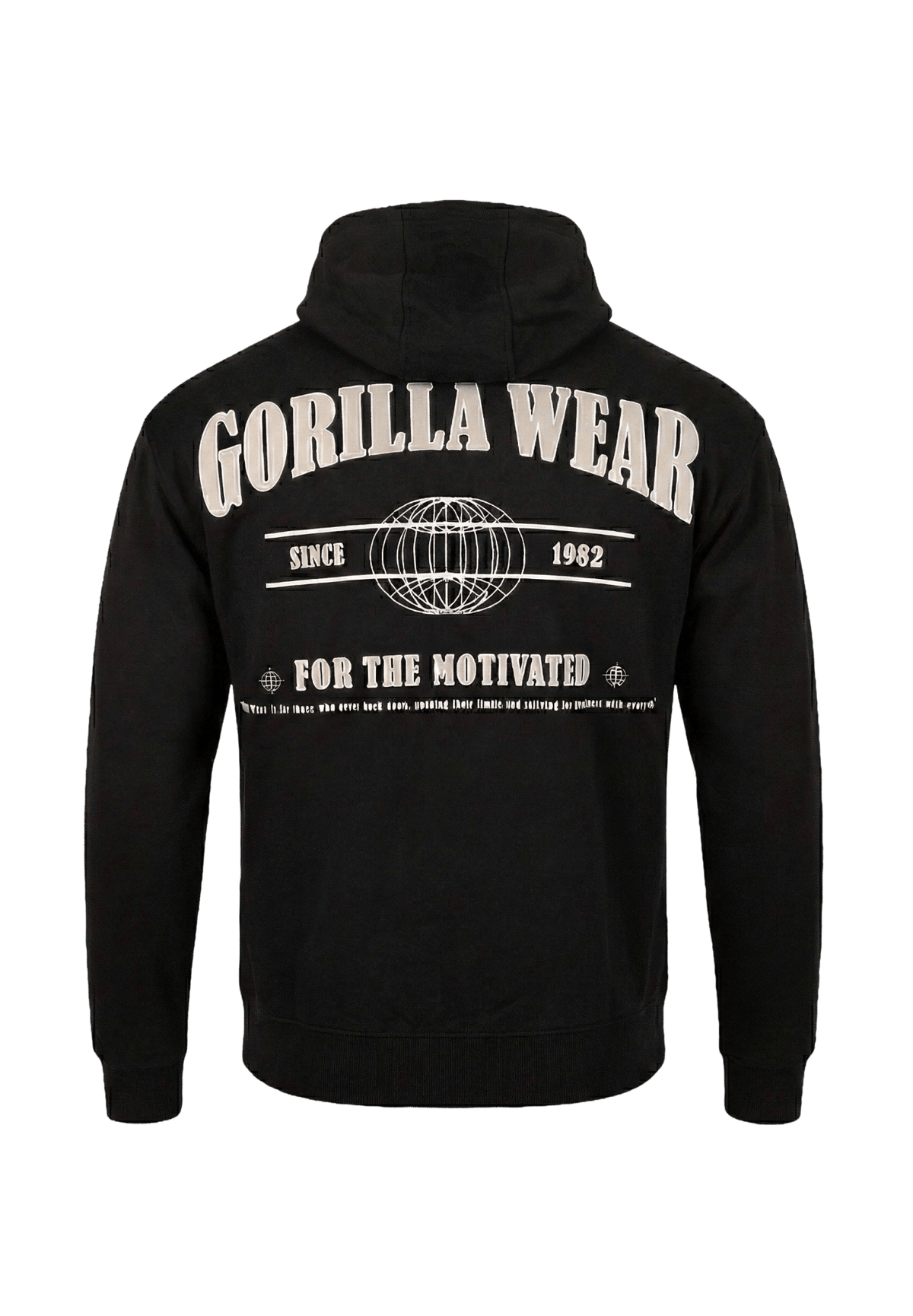 Gorilla Wear Scofield Zipped Hoodie - Svart - Gorilla Wear | Kraft & Kontroll
