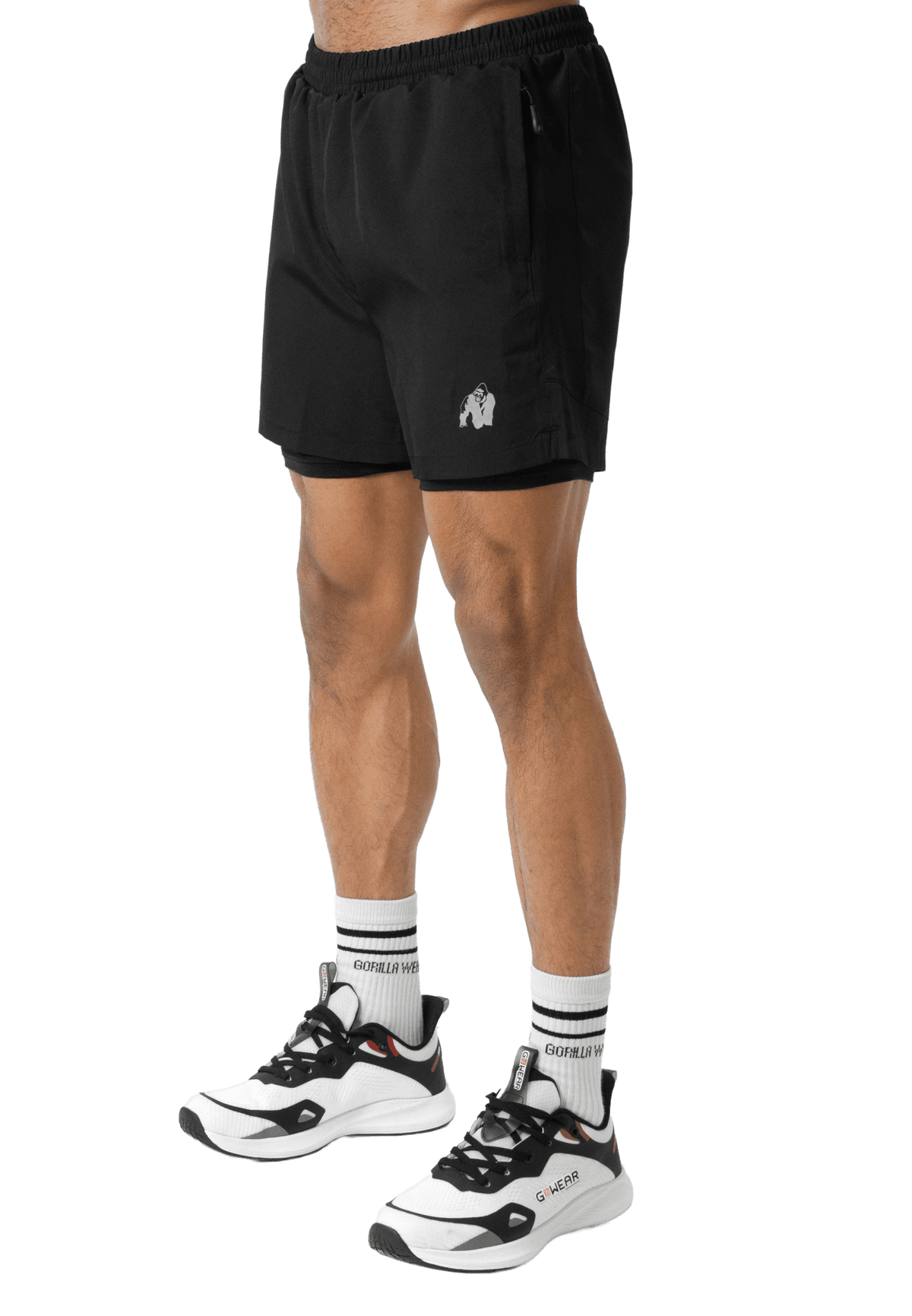 Gorilla Wear Lowell 2-In-1 Shorts - Svart - Gorilla Wear | Kraft & Kontroll