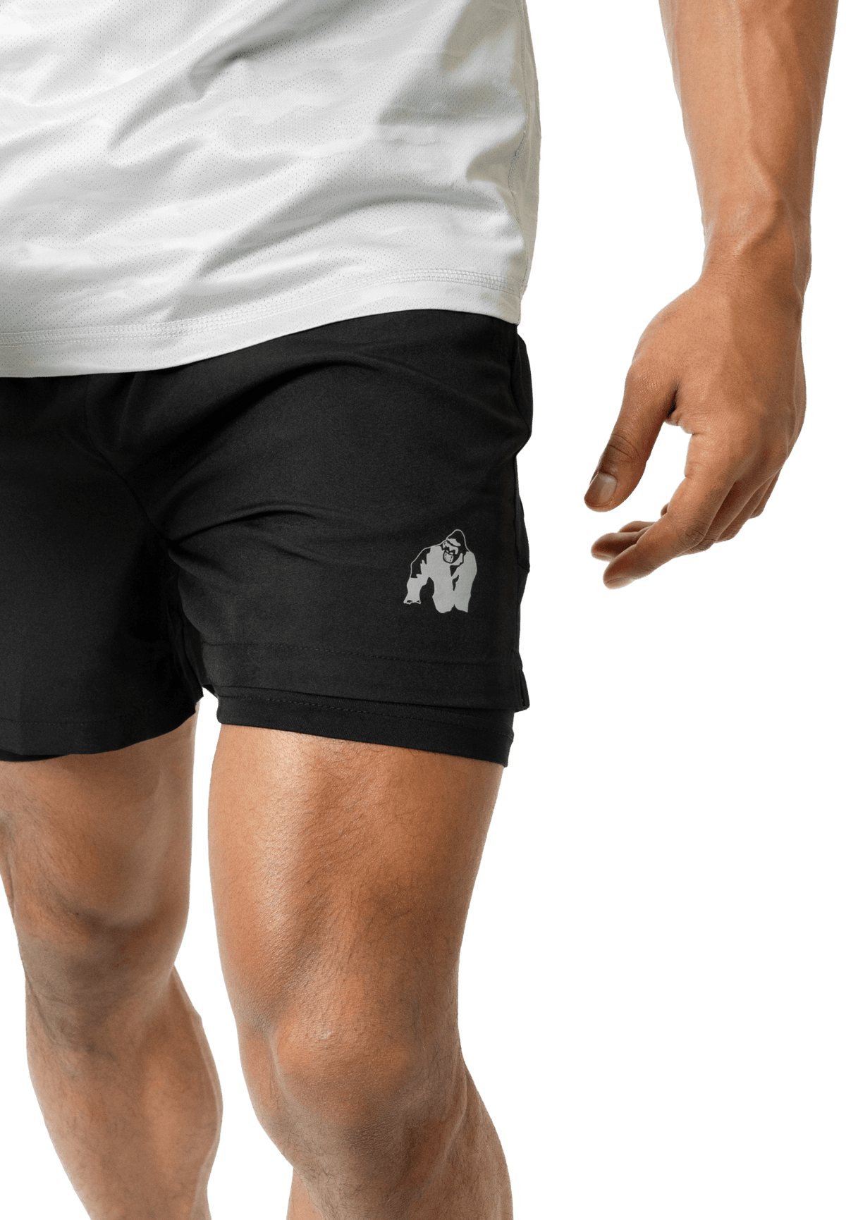 Gorilla Wear Lowell 2-In-1 Shorts - Svart - Gorilla Wear | Kraft & Kontroll