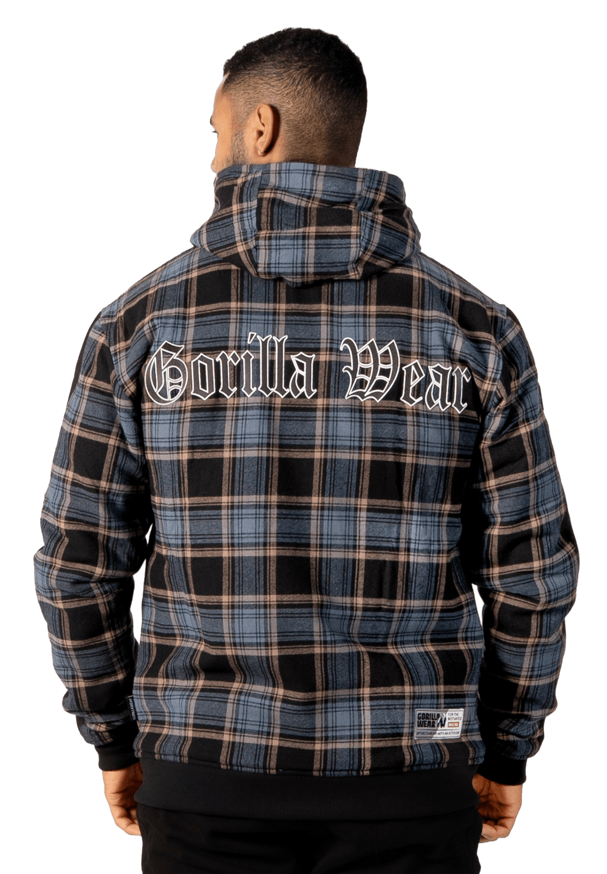Gorilla Wear Kenton Zipped Jacket - Svart/Blå - Gorilla Wear | Kraft & Kontroll