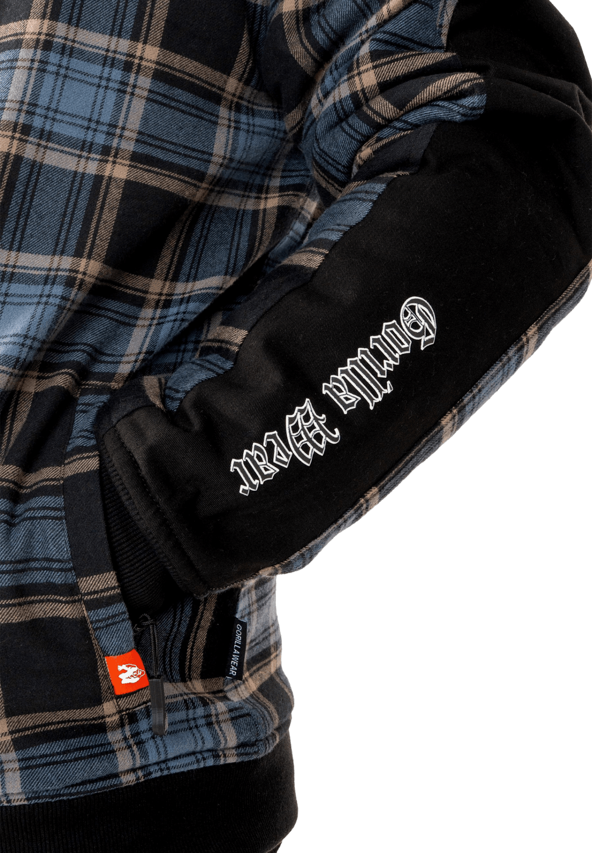 Gorilla Wear Kenton Zipped Jacket - Svart/Blå - Gorilla Wear | Kraft & Kontroll