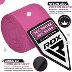 RDX Hand Wraps 2,5 m - Rosa - RDX | Kraft & Kontroll