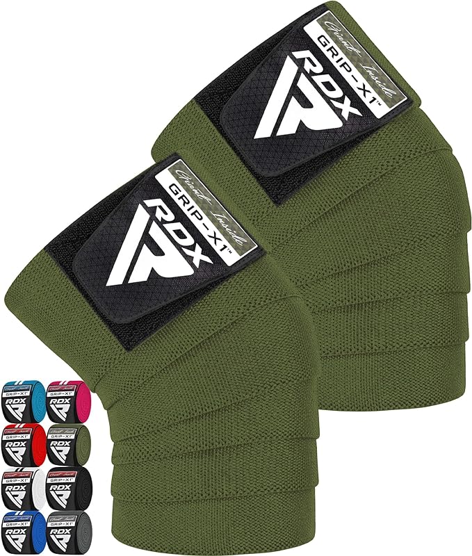 RDX K1 Elasticated Knee Compression Bandage Wraps OEKO-TEXÂ®Â Standard 100 certified