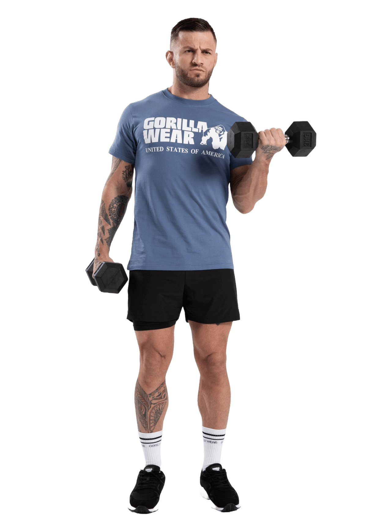 Gorilla Wear Classic T-Shirt - Coronet Blue - Gorilla Wear | Kraft & Kontroll