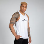 Gorilla Wear Carter Stretch Tank Top - Vit - Gorilla Wear | Kraft & Kontroll