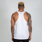 Gorilla Wear Carter Stretch Tank Top - Vit - Gorilla Wear | Kraft & Kontroll