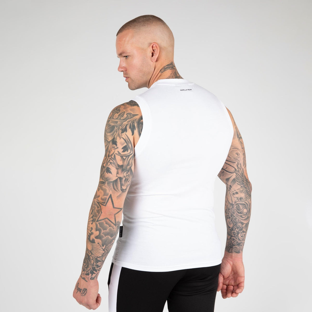 Gorilla Wear Tulsa Tank Top - Vit - Gorilla Wear | Kraft & Kontroll