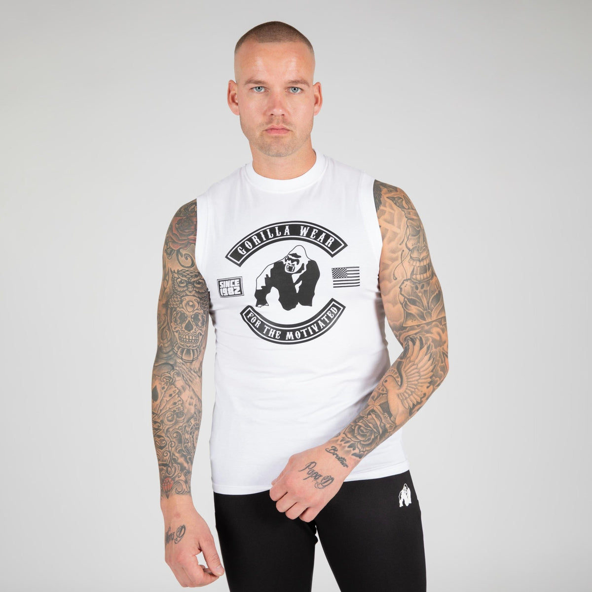 Gorilla Wear Tulsa Tank Top - Vit - Gorilla Wear | Kraft & Kontroll