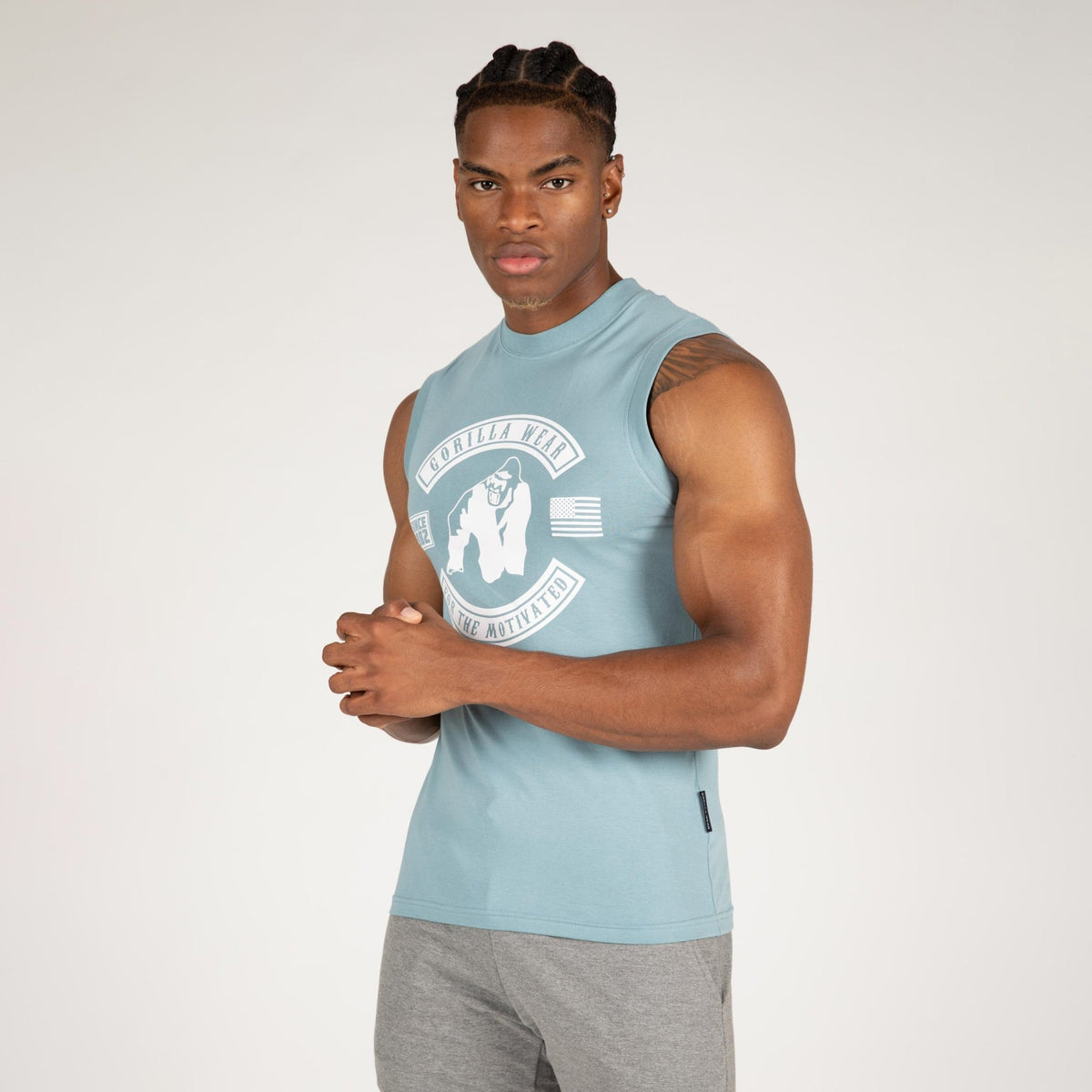 Gorilla Wear Tulsa Tank Top - Blå - Gorilla Wear | Kraft & Kontroll