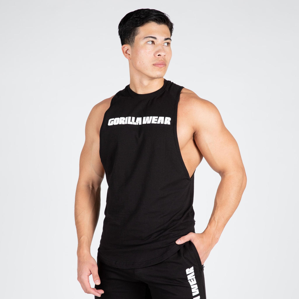 Gorilla Wear Milo Drop Armhole Tank Top - Svart - Gorilla Wear | Kraft & Kontroll