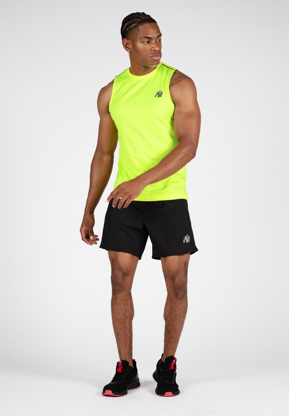 Gorilla Wear Washington Tank Top - Neon Yellow - Gorilla Wear | Kraft & Kontroll