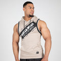 Gorilla Wear Loretto Hooded Tank Top - Beige - Gorilla Wear | Kraft & Kontroll