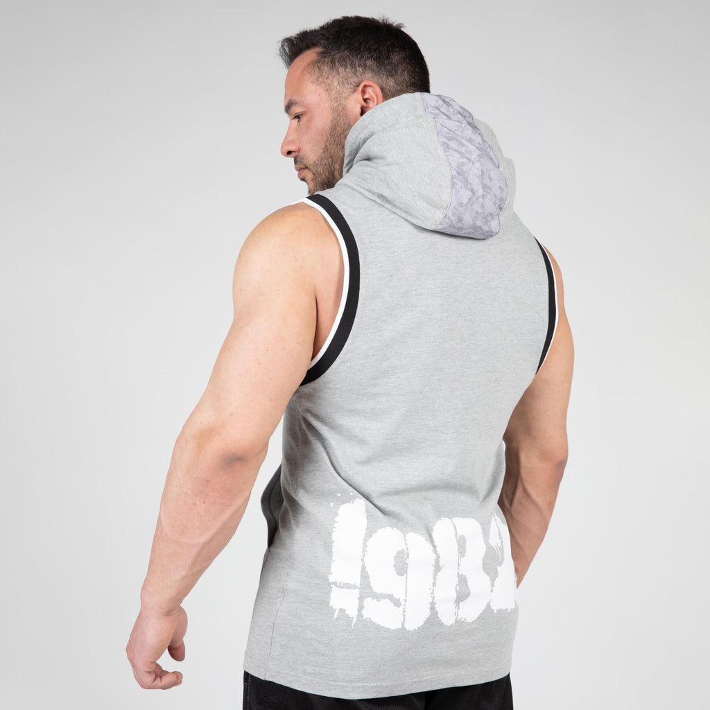 Gorilla Wear Loretto Hooded Tank Top - Grey Melange - Gorilla Wear | Kraft & Kontroll