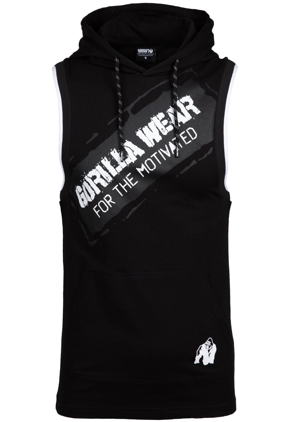 Gorilla Wear Loretto Hooded Tank Top - Svart - Gorilla Wear | Kraft & Kontroll