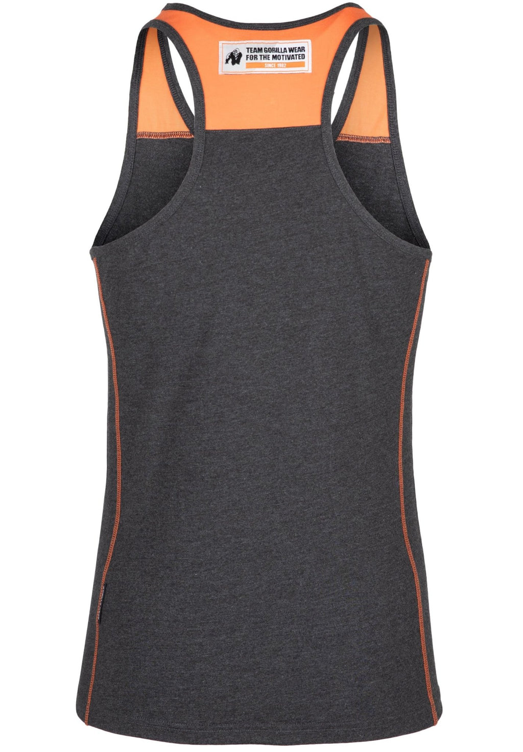 Gorilla Wear Wallace Tank Top - Grå/Orange - Gorilla Wear | Kraft & Kontroll