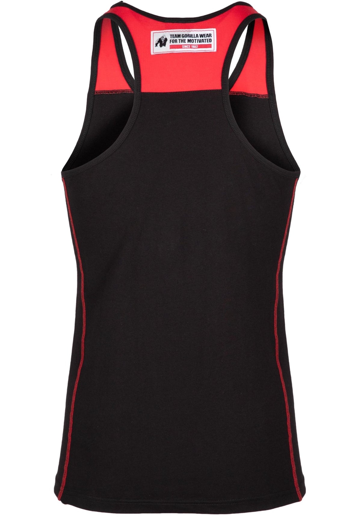 Gorilla Wear Wallace Tank Top - Svart/Röd - Gorilla Wear | Kraft & Kontroll
