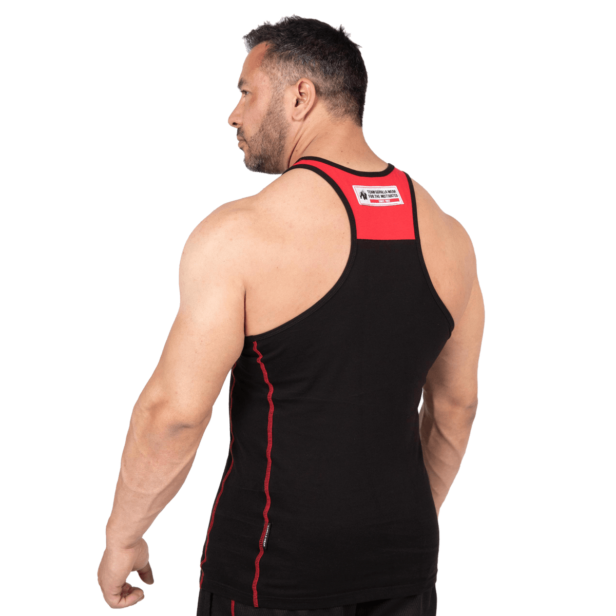 Gorilla Wear Wallace Tank Top - Svart/Röd - Gorilla Wear | Kraft & Kontroll