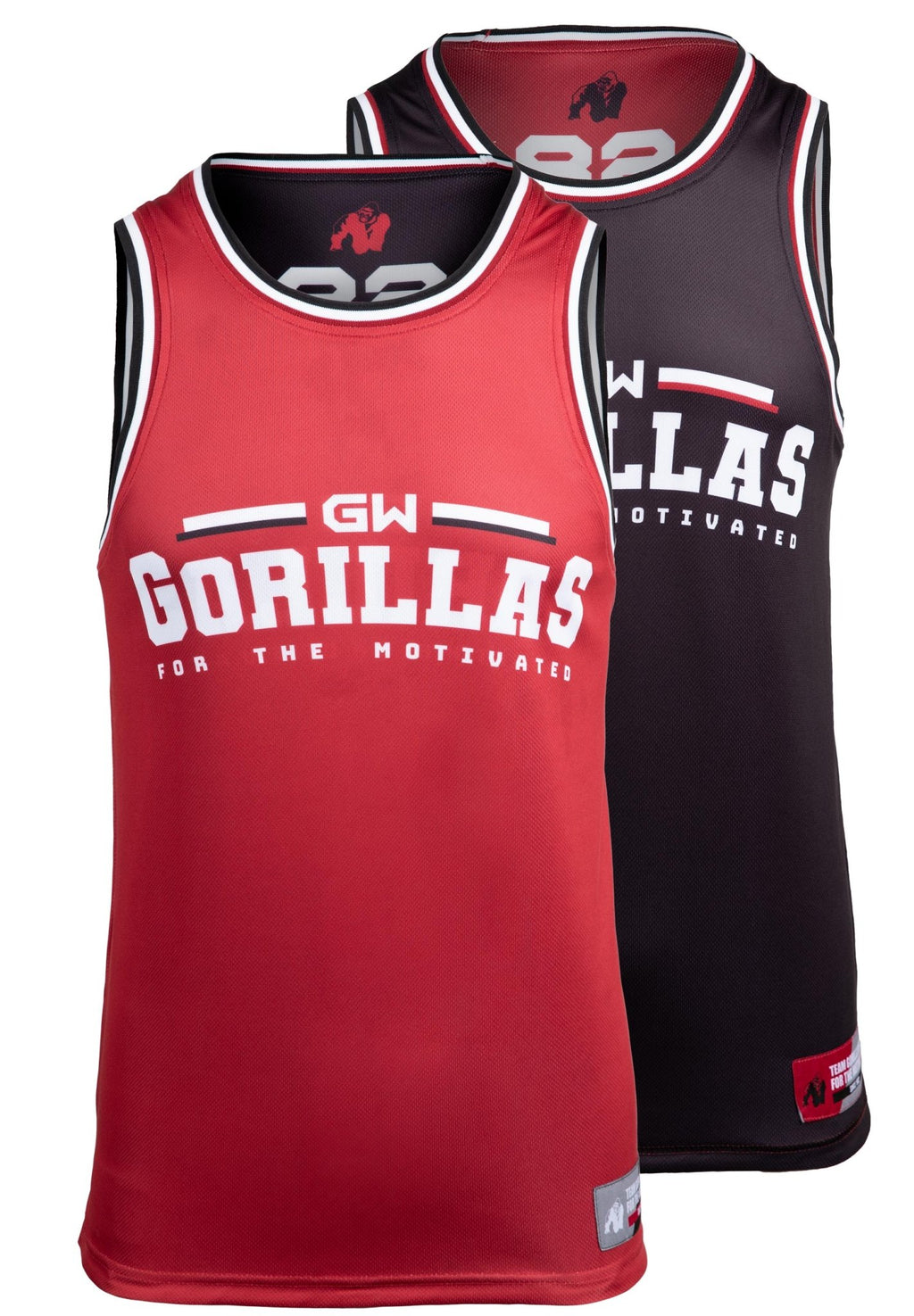 Gorilla Wear Keene Reversible Tank Top - Röd/Svart - Gorilla Wear | Kraft & Kontroll
