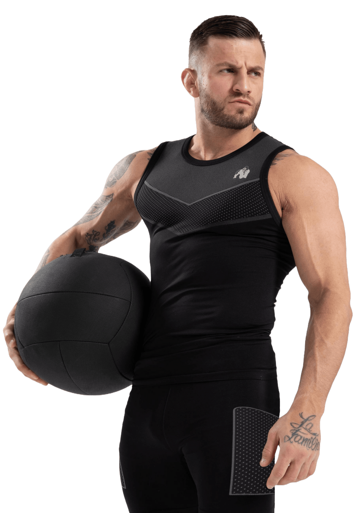 Gorilla Wear Norton Seamless Tank Top - Svart - Gorilla Wear | Kraft & Kontroll