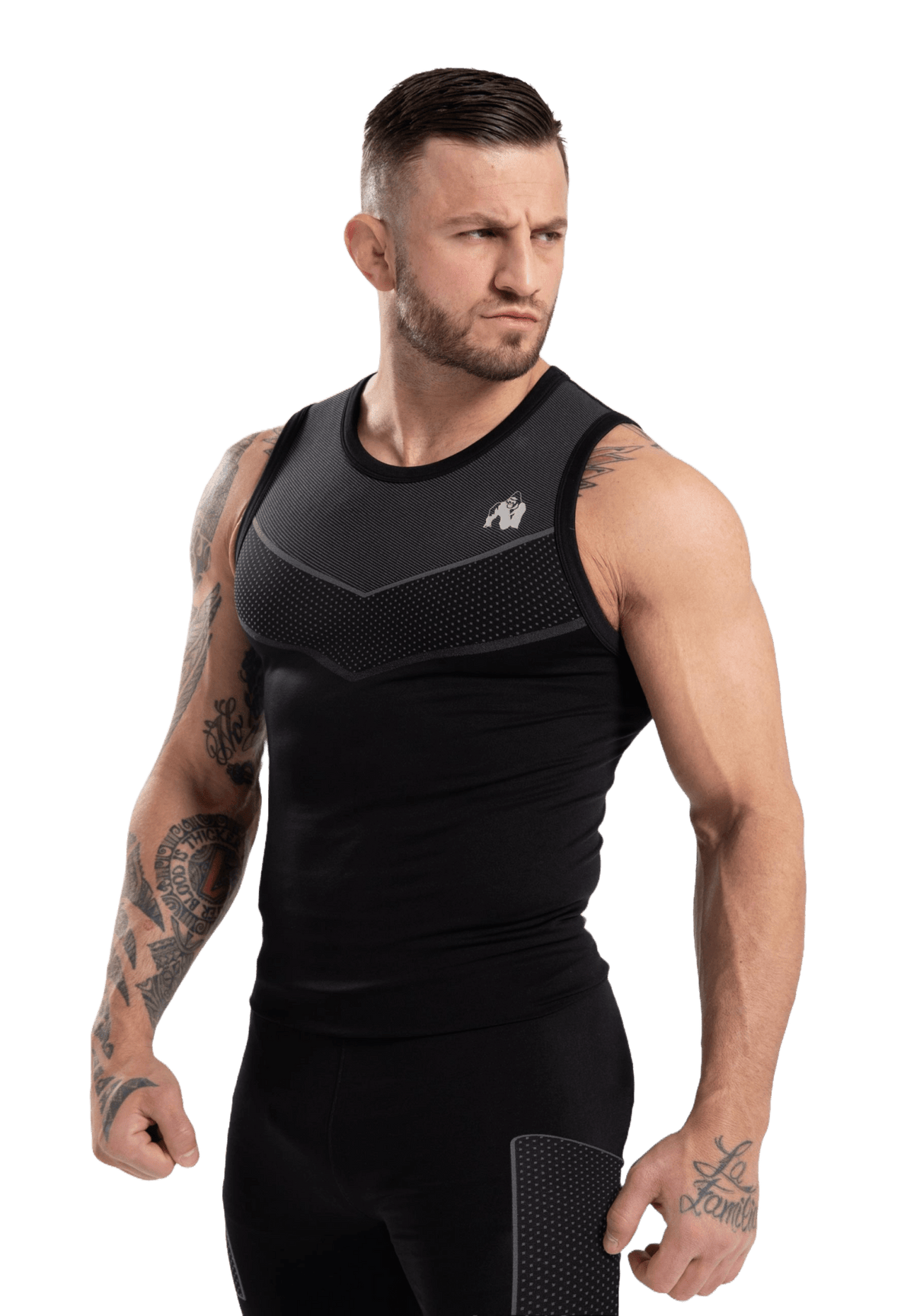 Gorilla Wear Norton Seamless Tank Top - Svart - Gorilla Wear | Kraft & Kontroll