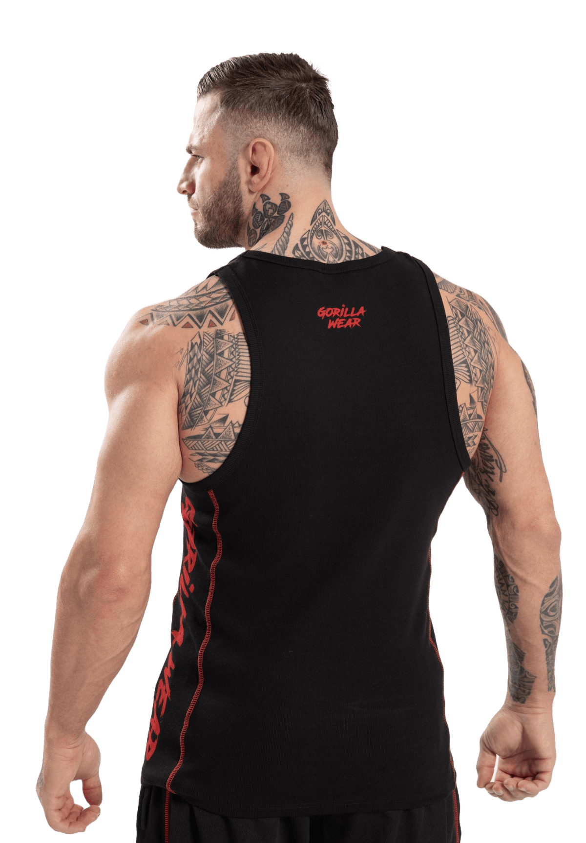 Gorilla Wear Monterey Tank Top - Svart/Röd - Gorilla Wear | Kraft & Kontroll