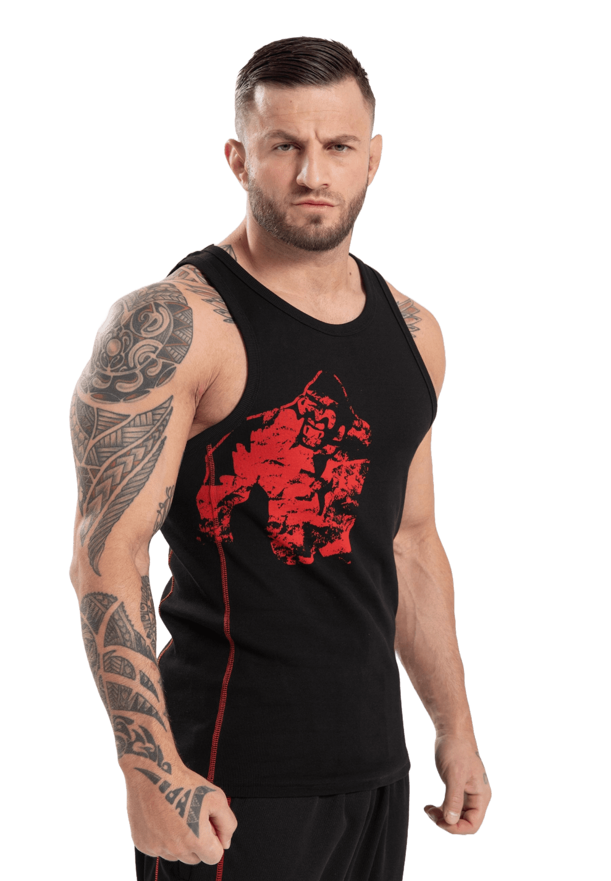 Gorilla Wear Monterey Tank Top - Svart/Röd - Gorilla Wear | Kraft & Kontroll