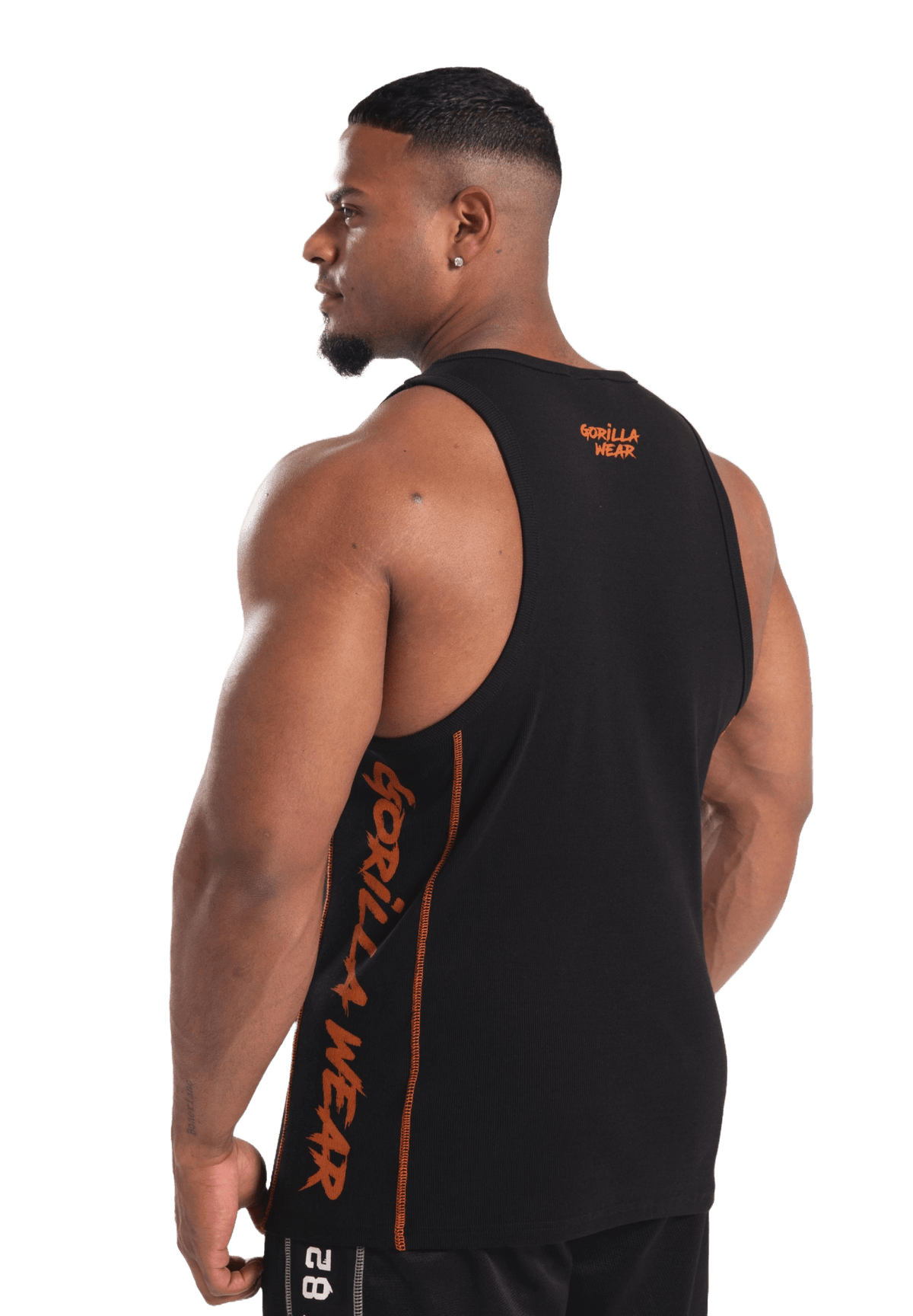 Gorilla Wear Monterey Tank Top - Svart/Orange - Gorilla Wear | Kraft & Kontroll