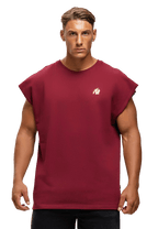 Gorilla Wear Bouse Cut Off Tank Top - Burgundy - Gorilla Wear | Kraft & Kontroll