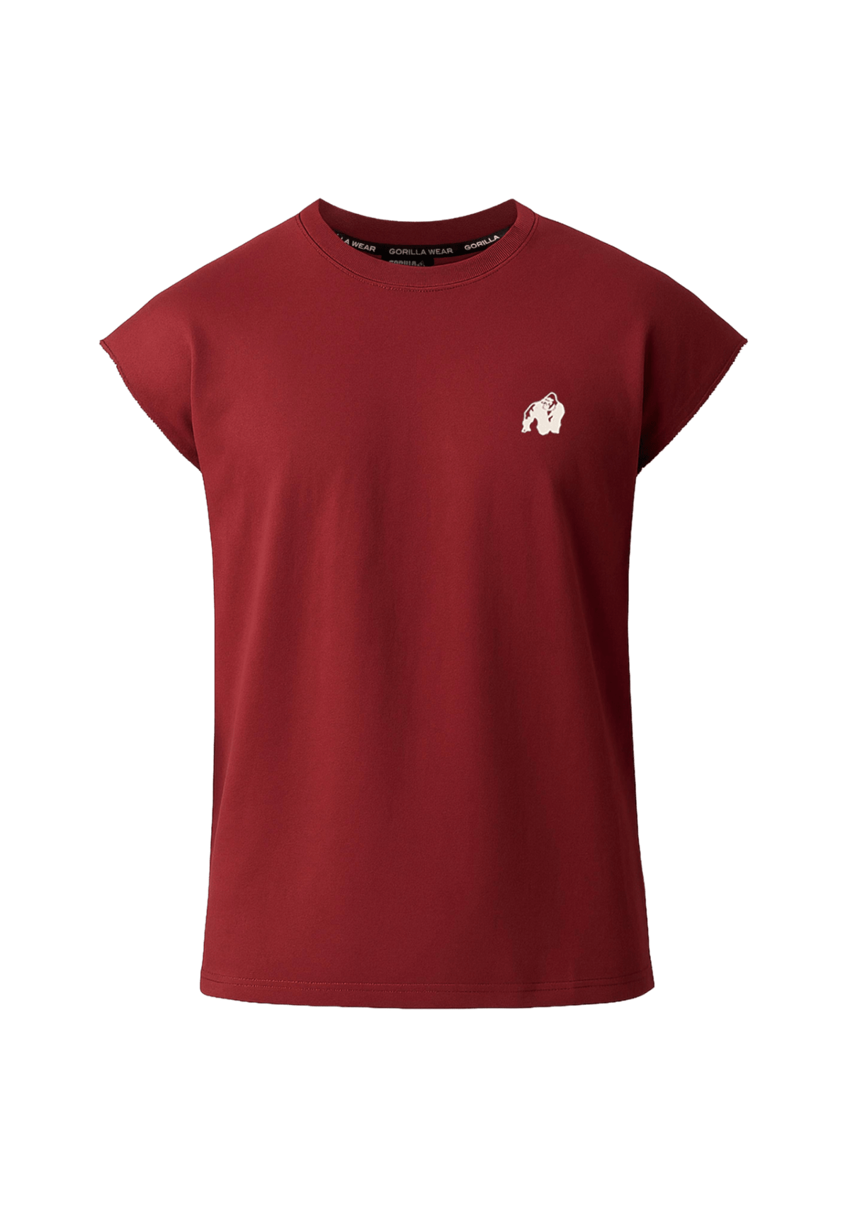 Gorilla Wear Bouse Cut Off Tank Top - Burgundy - Gorilla Wear | Kraft & Kontroll