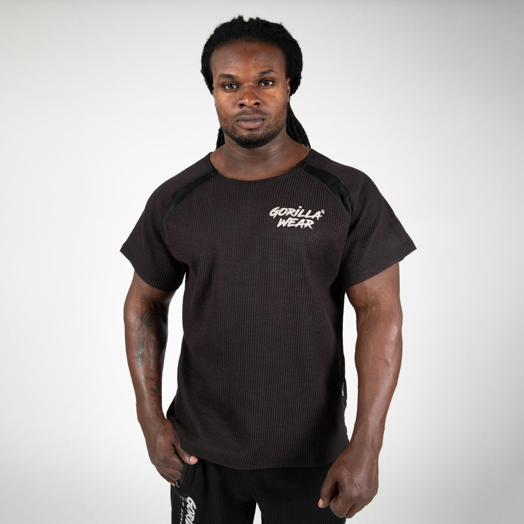 Gorilla Wear Augustine Old School Work Out Top - Svart - Gorilla Wear | Kraft & Kontroll