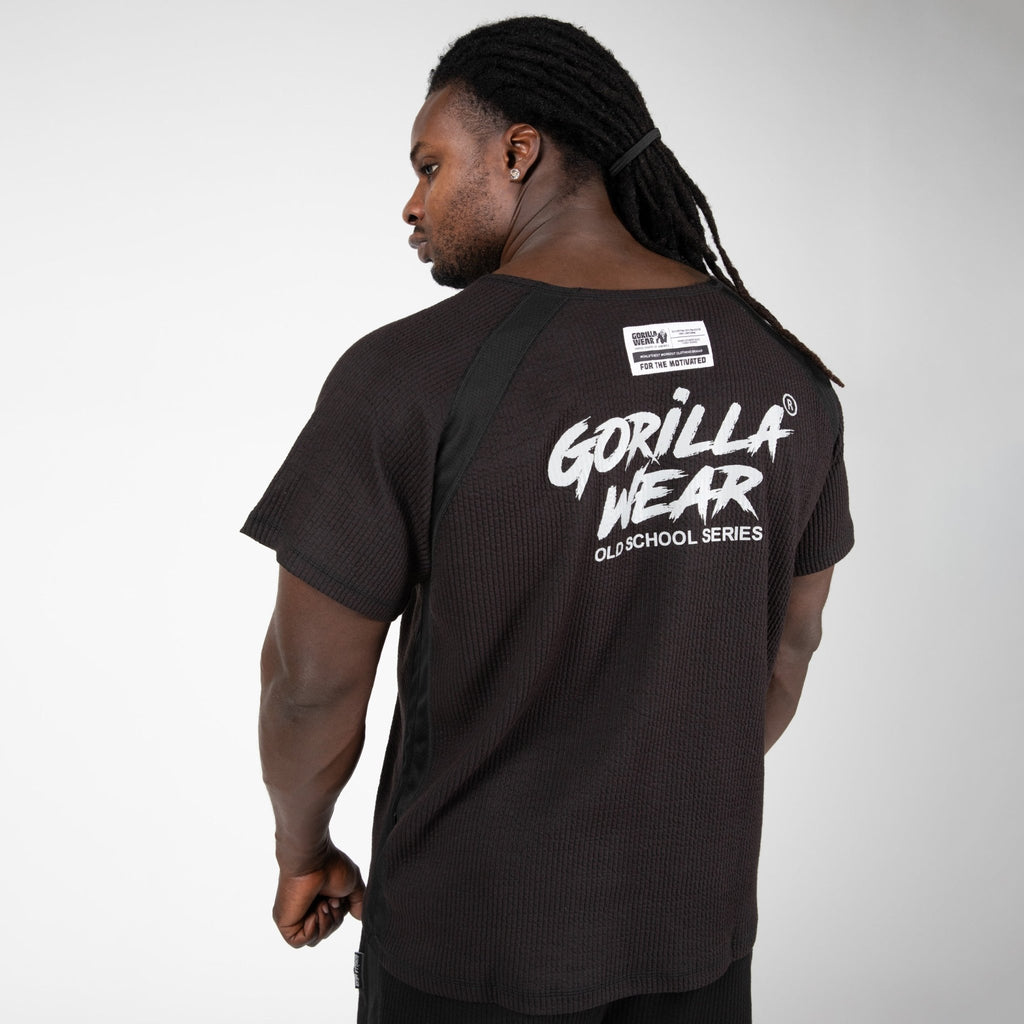 Gorilla Wear Augustine Old School Work Out Top - Svart - Gorilla Wear | Kraft & Kontroll