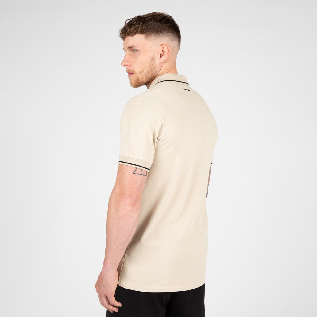 Gorilla Wear Delano Polo - Beige/Svart - Gorilla Wear | Kraft & Kontroll