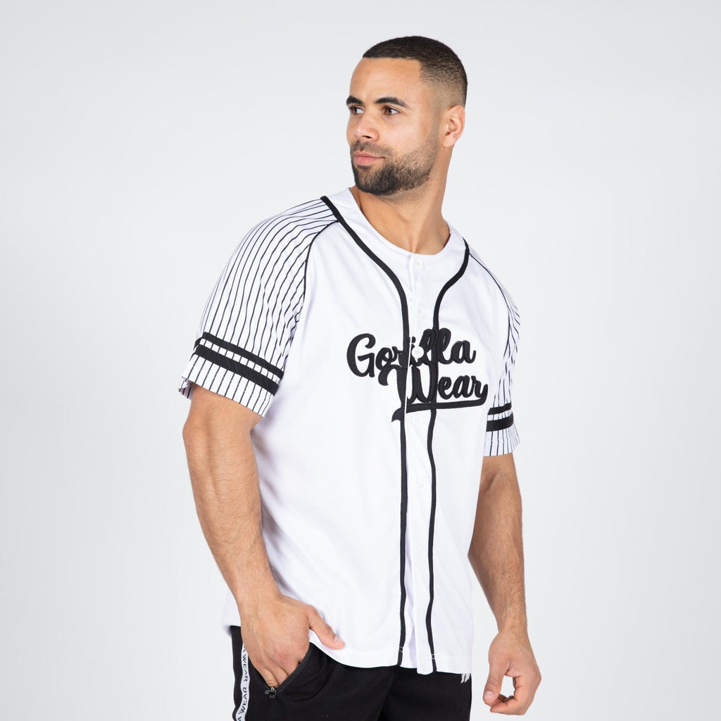 Gorilla Wear 82 Baseball Jersey - Vit - Gorilla Wear | Kraft & Kontroll