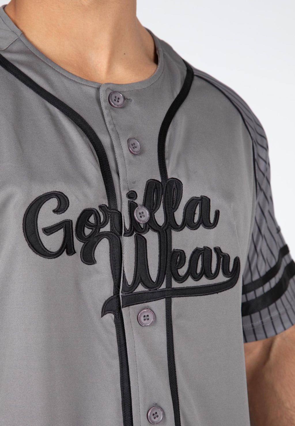 Gorilla Wear 82 Baseball Jersey - Grå - Gorilla Wear | Kraft & Kontroll