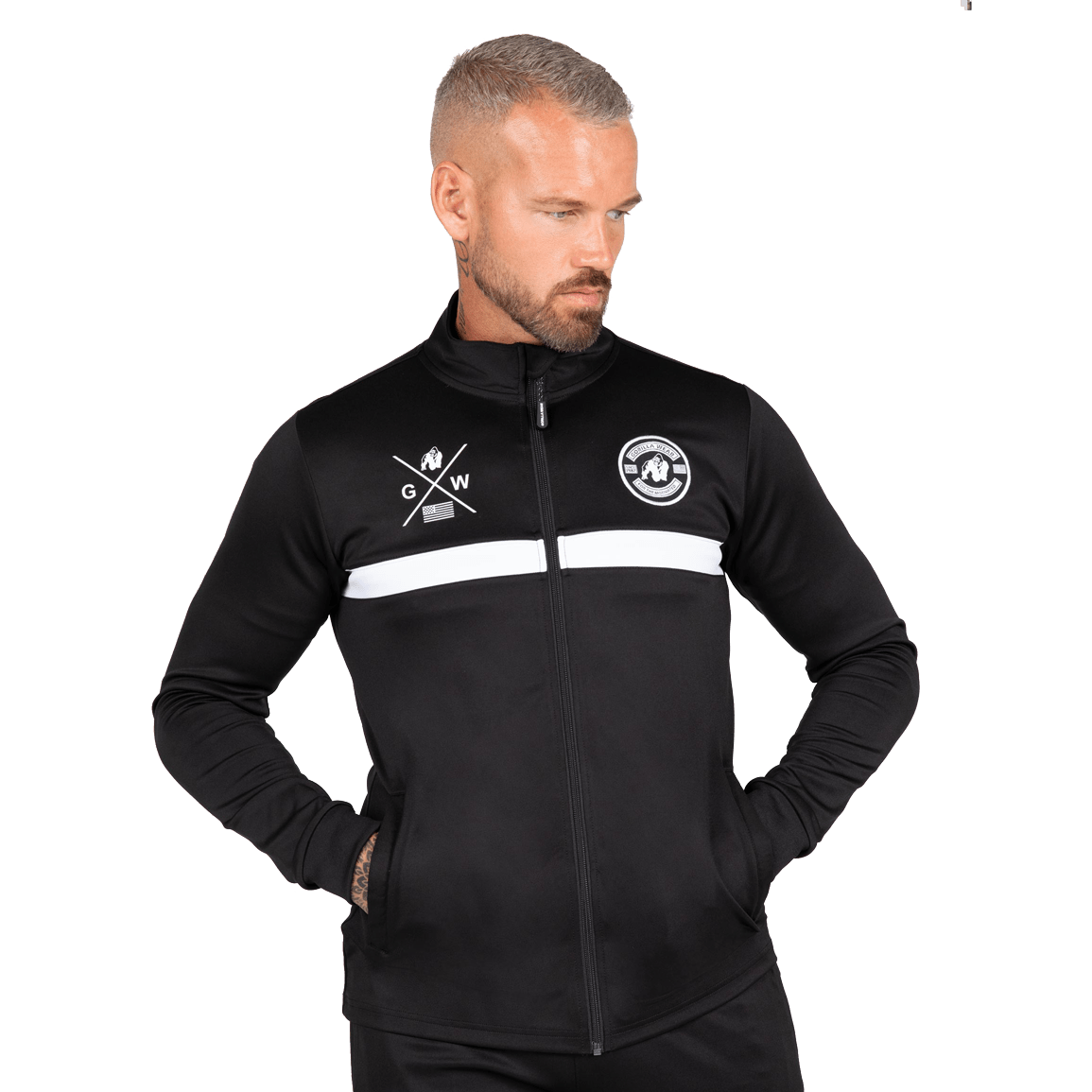 Gorilla Wear Vernon Track Jacket - Svart - Gorilla Wear | Kraft & Kontroll
