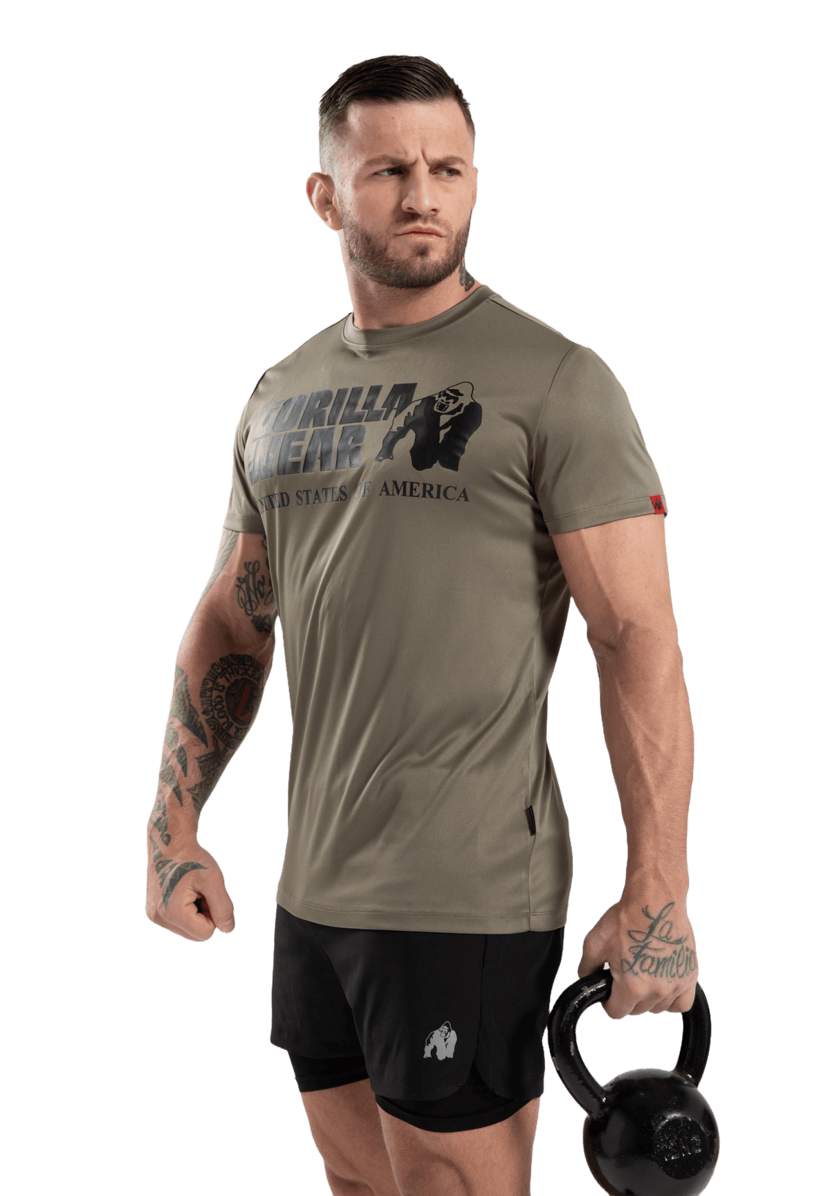Gorilla Wear Classic Training T-Shirt - Army Green - Gorilla Wear | Kraft & Kontroll