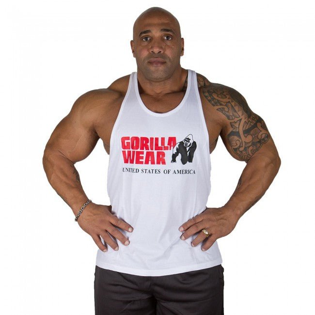 Gorilla Wear Classic Tank Top - Vit - Gorilla Wear | Kraft & Kontroll