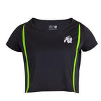 Gorilla Wear Columbia Crop Top - Black/Neon Lime - Gorilla Wear | Kraft & Kontroll