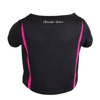 Gorilla Wear Columbia Crop Top - Svart/Rosa - Gorilla Wear | Kraft & Kontroll