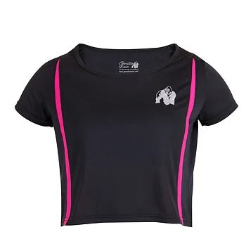 Gorilla Wear Columbia Crop Top - Svart/Rosa - Gorilla Wear | Kraft & Kontroll
