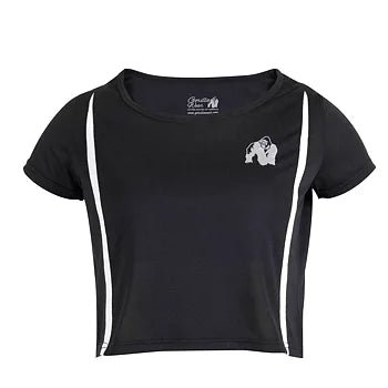 Gorilla Wear Columbia Crop Top - Svart/Vit - Gorilla Wear | Kraft & Kontroll